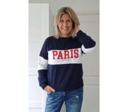 SWEATER PARIS blauw