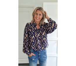 BLOUSE AMBER blauw