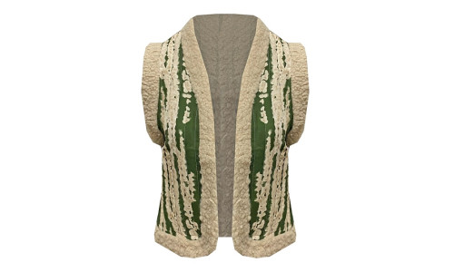 GILET FAYEN groen/zand